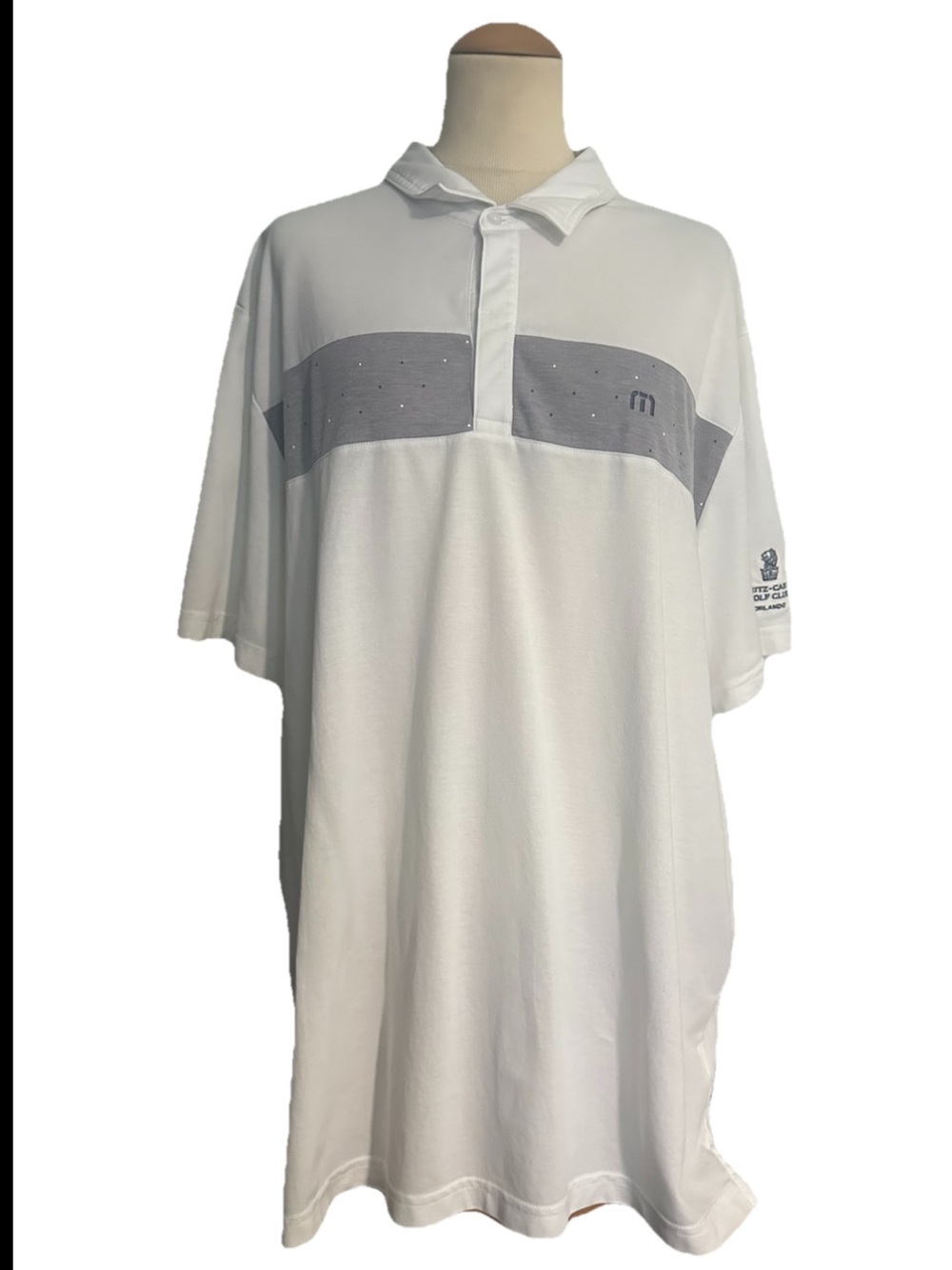 Travis Mathew The Ritz Carlton Golf Club Orlando Polo Shirt White Size XXL